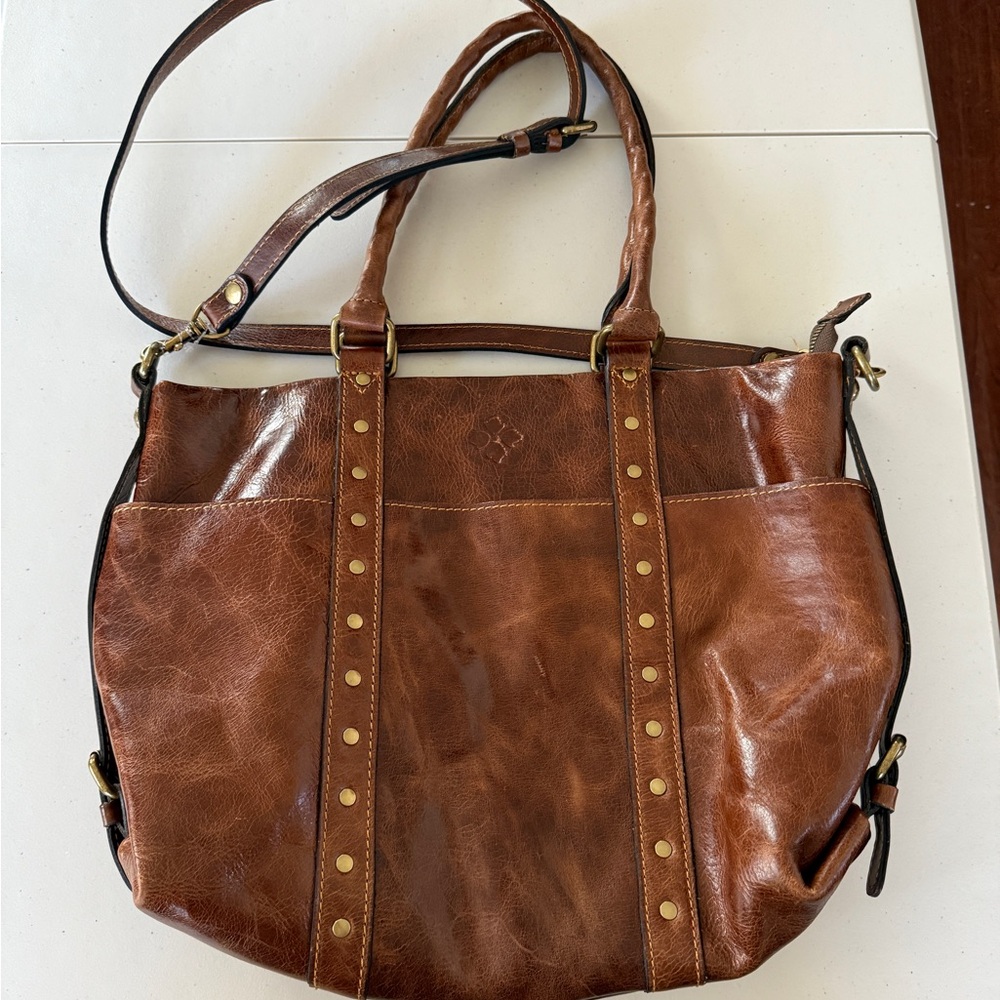 Patricia Nash Cognac Leather Bag